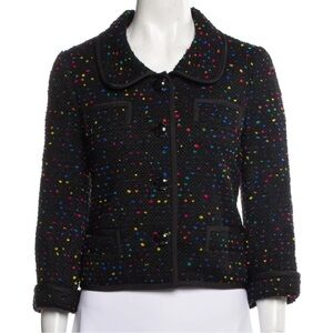 kate spade Black Blazer with Colorful Specks